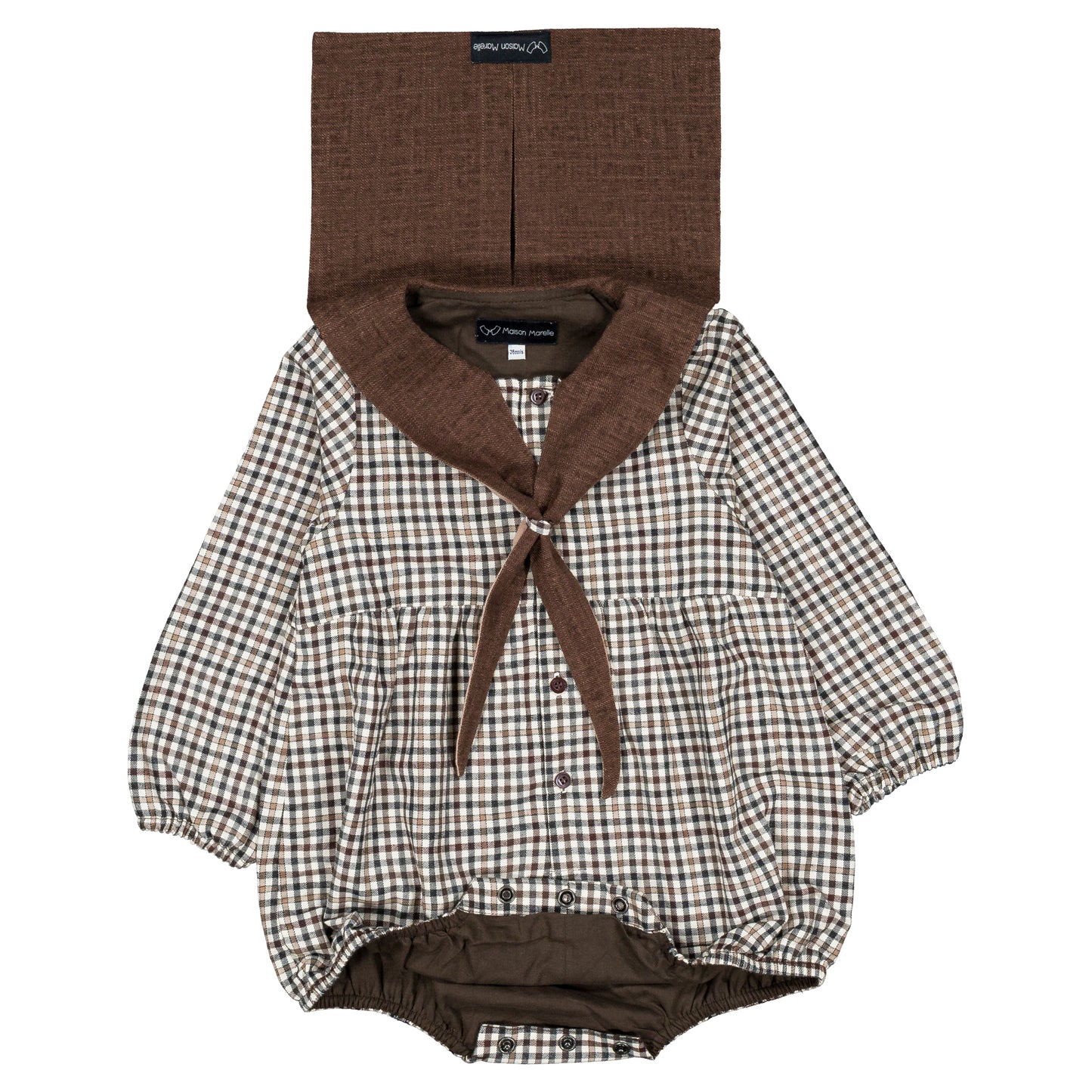 【オーダー会】 Romper CAMBON - brown collar [Maison Marelle](25AW Drop1) 【2025年12月中旬以降発送予定】