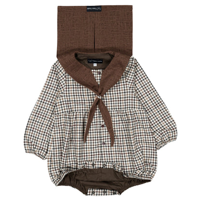 【オーダー会】 Romper CAMBON - brown collar [Maison Marelle](25AW Drop1) 【2025年12月中旬以降発送予定】