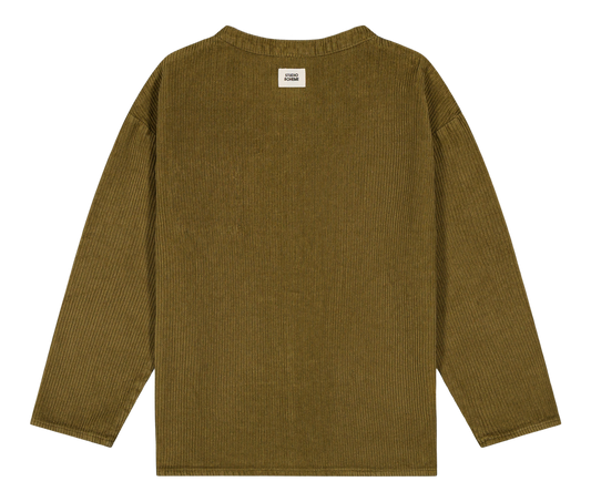 【予約販売】 JIM SHIRT - GREEN NUTRIA [STUDIO BOHEME] (25AW) 【2025年9月中旬以降入荷予定】