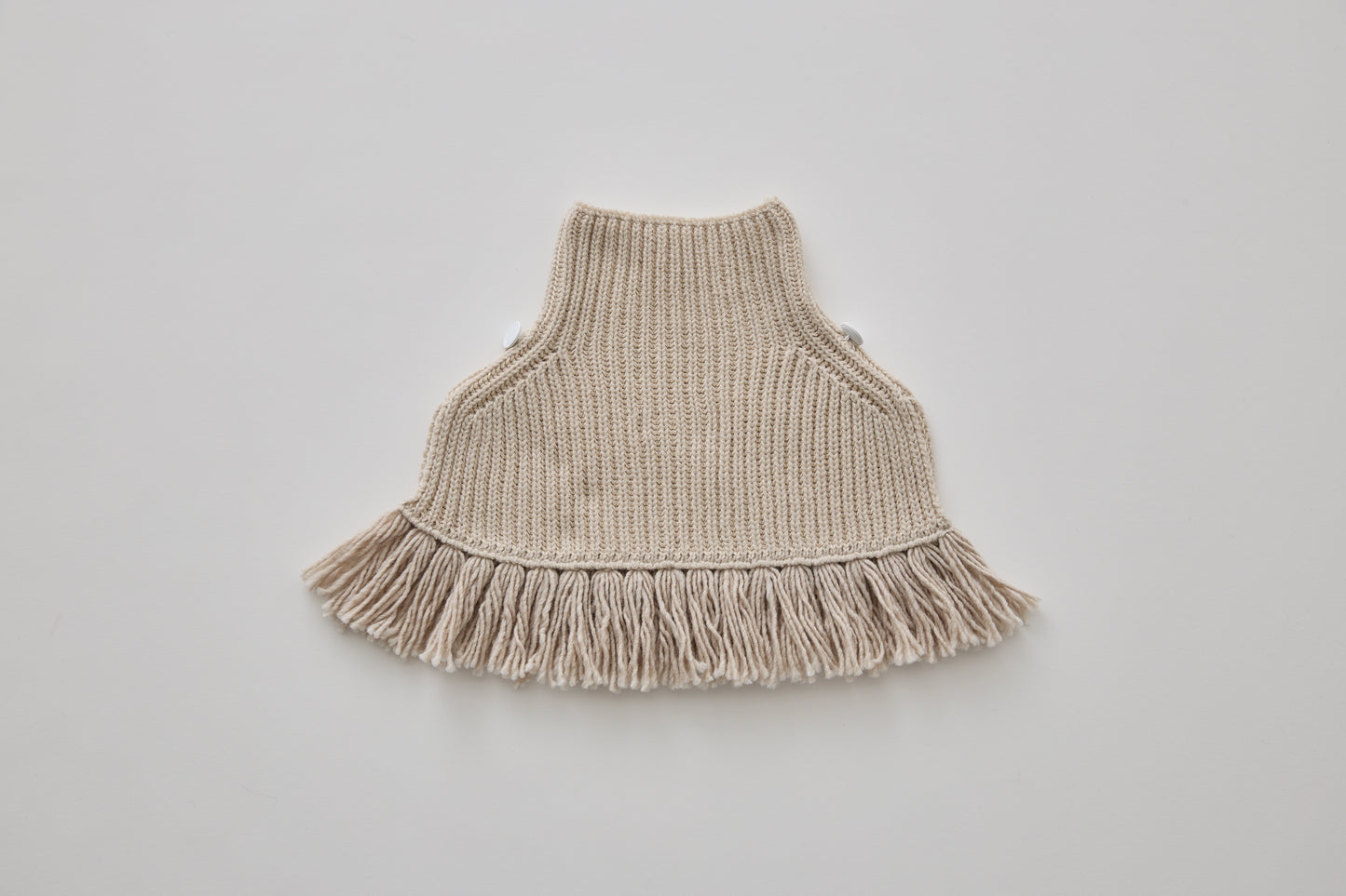 Rib Knit Knights Cape Ⅱ - Ivory [eLfinFolk / エルフィンフォルク] (25AW•Drop2)【2025年9月中旬以降発送予定】
