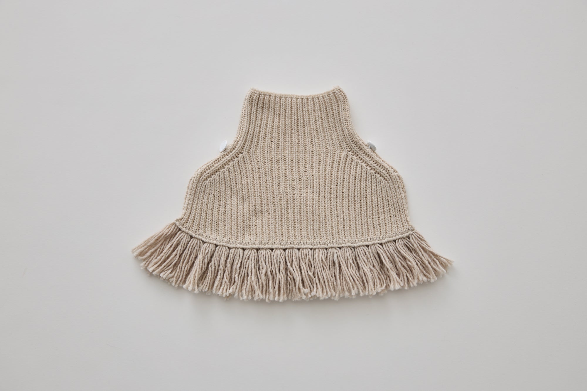 Rib Knit Knights Cape Ⅱ - Ivory [eLfinFolk ] (25AW•Drop2)