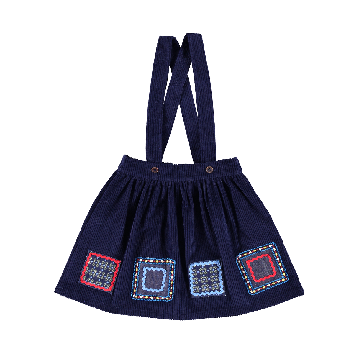 Dulcie Skirt - Midnight Corduroy [Bebe Organic](26AW)drop1