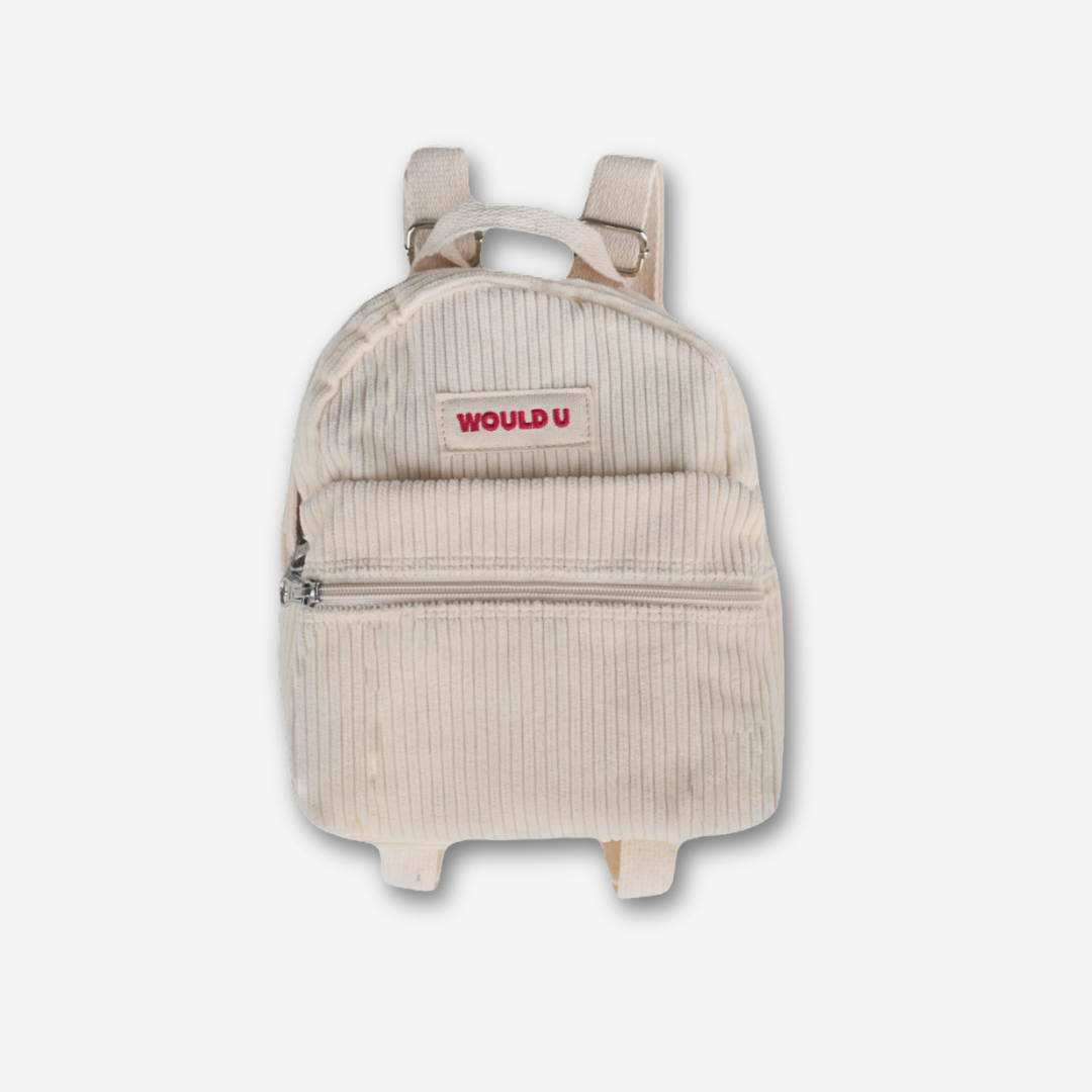 【オーダー会】Wouldu Corduroy Back Pack - Cream [wouldU]【2025年11月下旬以降順次お届け予定】