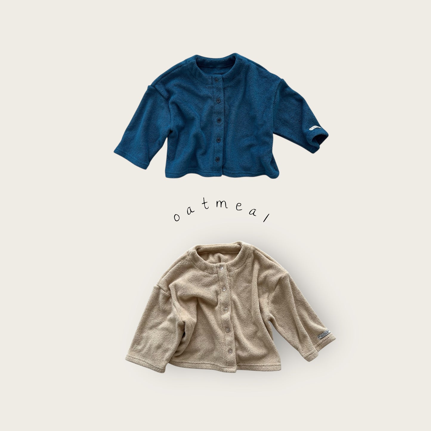 【予約商品】terry cardigan [Oatmeal] (26SS)【2026年3月中旬以降順次発送】