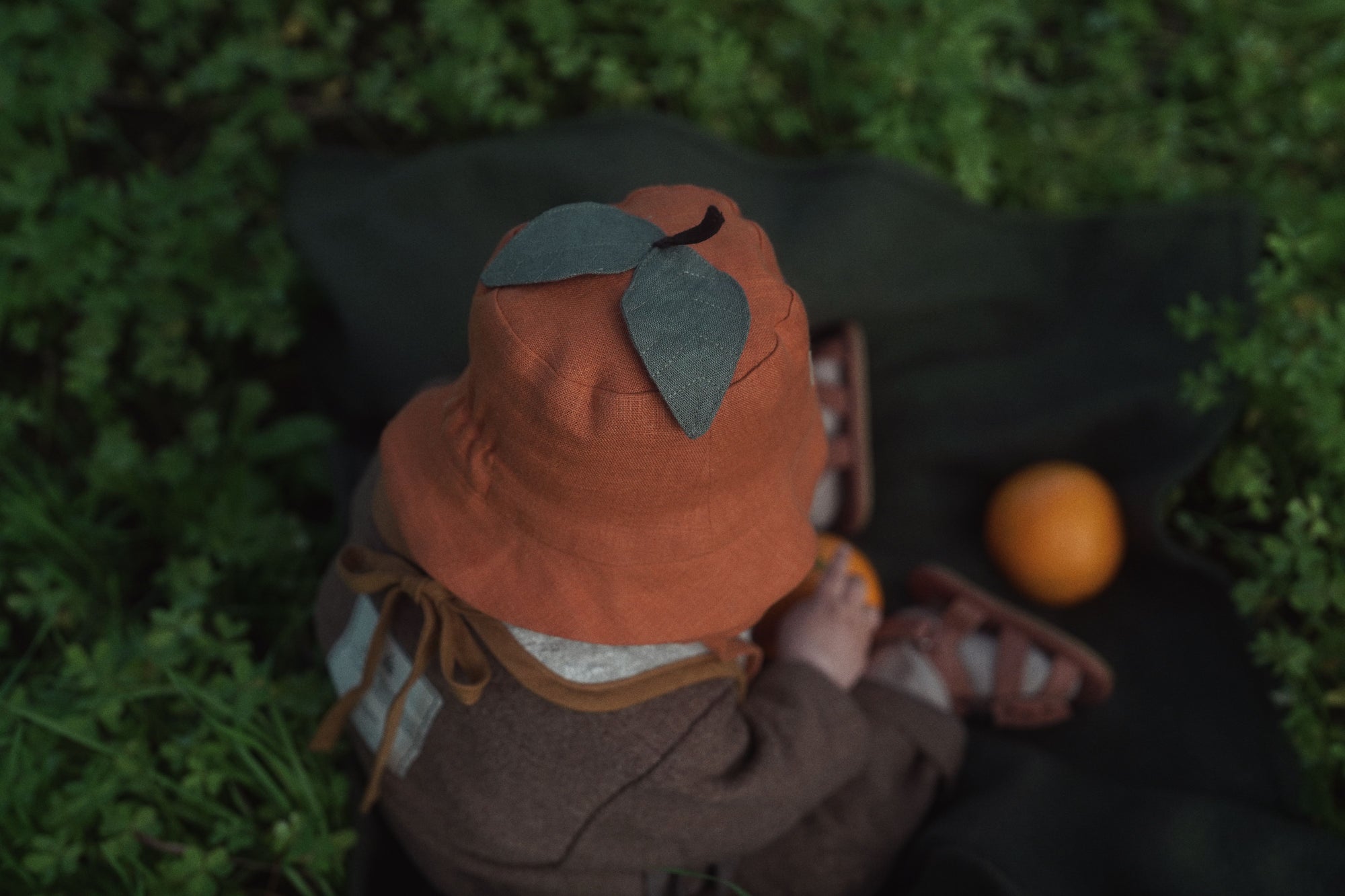【オーダー会】'TANGERINE' LINEN FRUITS HAT [SHOMKA] 【2026年5月下旬以降順次発送】