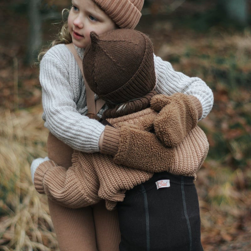 Retro Wooly Footless Tights - Espresso [SILLY Silas]