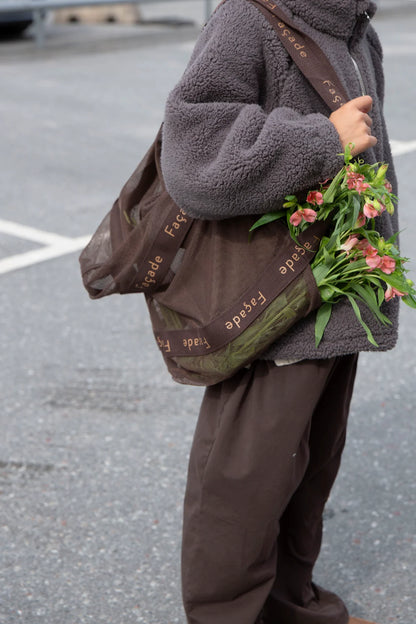 Tote Bag - Burgundy [Façade](26AW)drop1