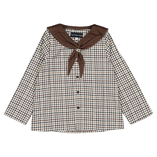 【オーダー会】 Shirt MONGE - brown collar [Maison Marelle](25AW Drop1) 【2025年12月中旬以降発送予定】