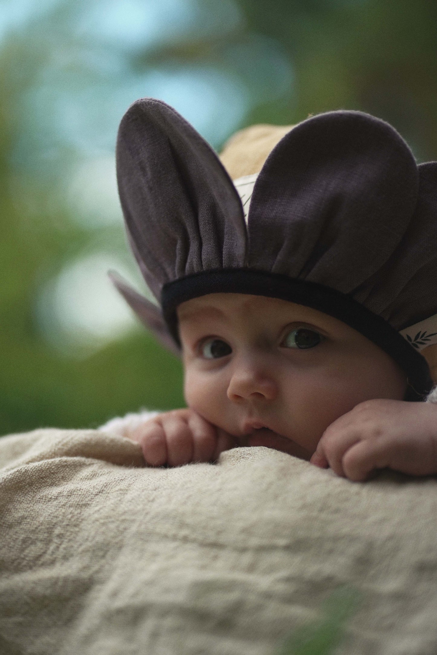 【オーダー会】'PANSY' LINEN FLOWER BONNET [SHOMKA] 【2026年4月中旬以降順次発送】