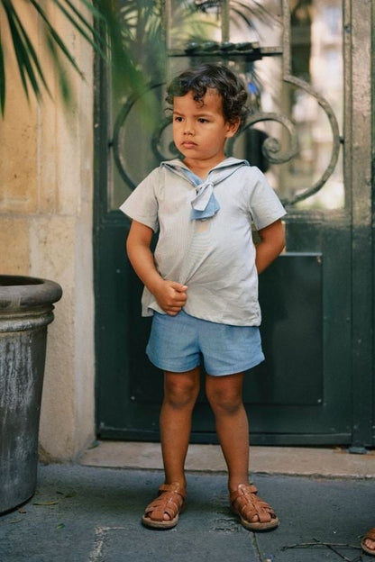 Short SUFFREN- blue denim [Maison Marelle](25SS DROP2)