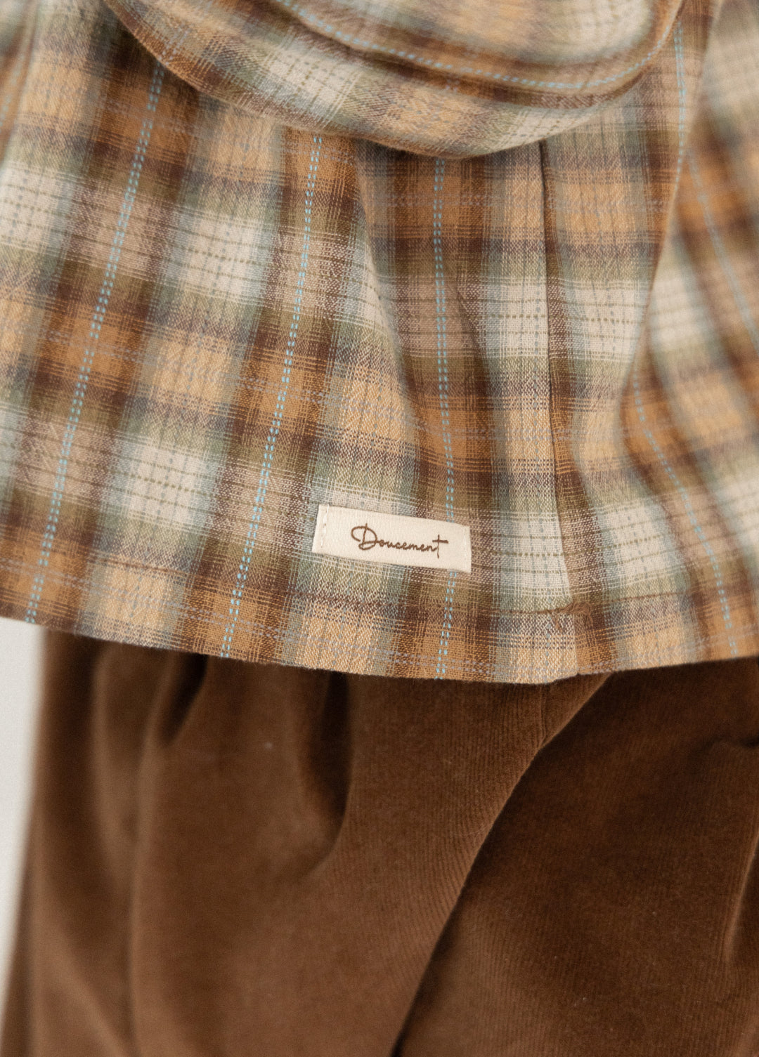 Forest Check Blouse [Doucement] (25AW)【2025年10月下旬以降お届け予定】