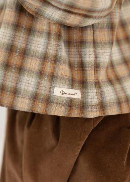 Forest Check Blouse [Doucement] (25AW)【2025年10月下旬以降お届け予定】