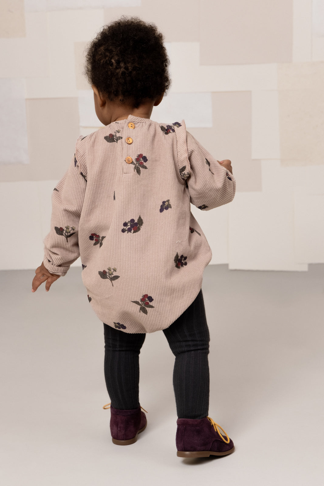 ESMEE ROMPER - LIGHT MAUVE / BLACKBERRIES [STUDIO BOHEME] (25AW)