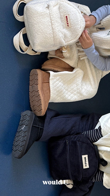 【オーダー会】Wouldu Teddy Back Pack - Ivory [wouldU]【2025年11月下旬以降順次お届け予定】