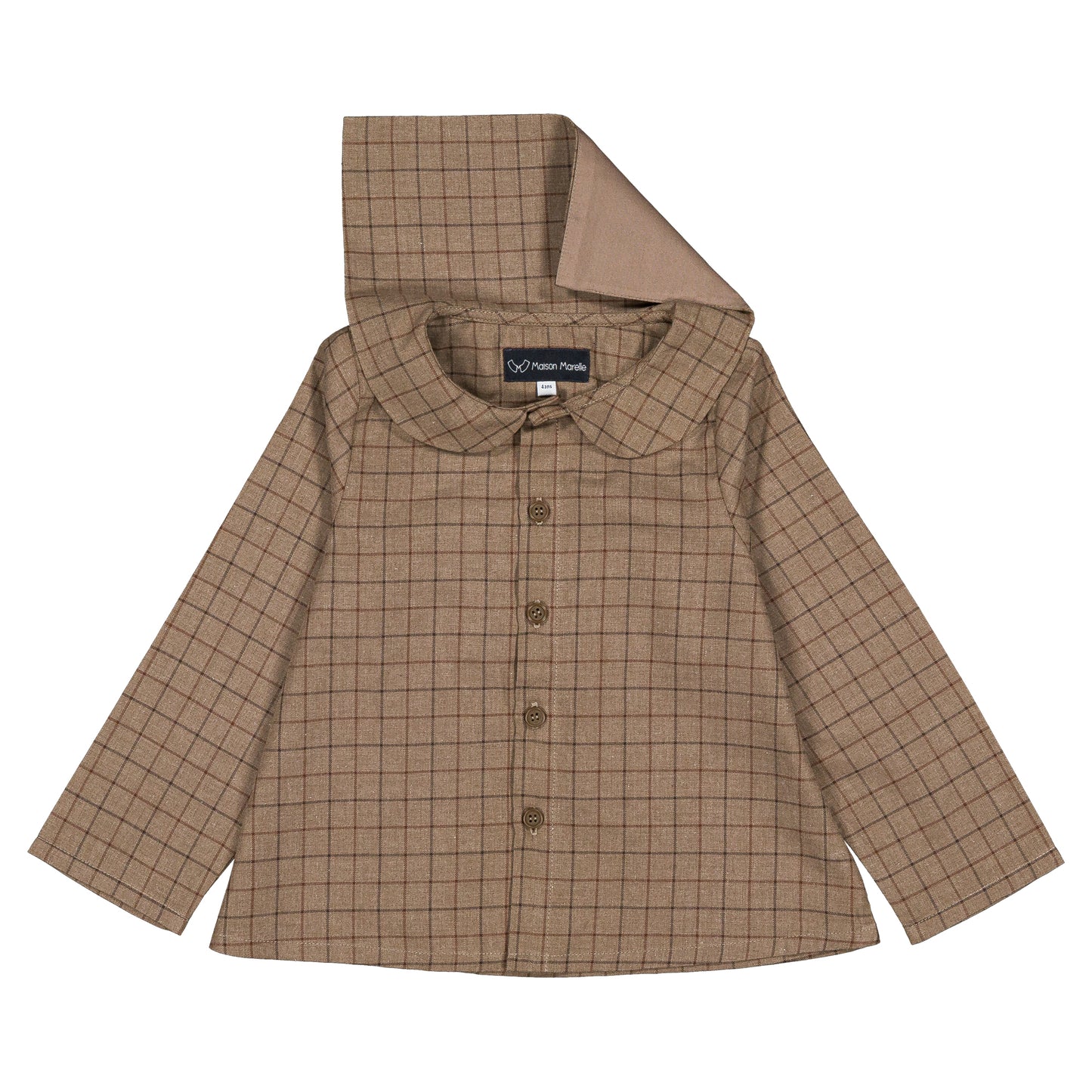 【オーダー会】 Shirt MONCEAU - brown tiles [Maison Marelle](25AW Drop1) 【2025年12月中旬以降発送予定】