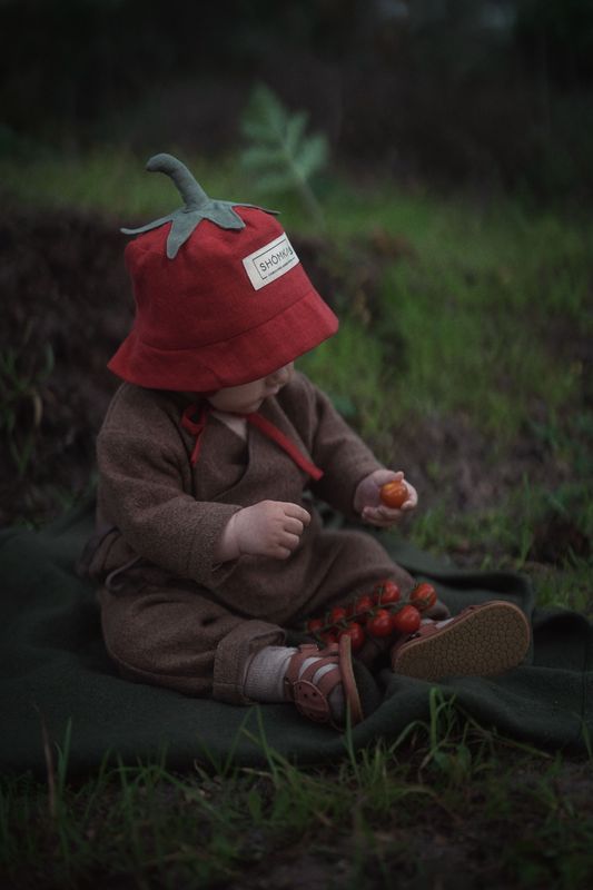 【オーダー会】'TOMATO' LINEN FRUITS HAT [SHOMKA] 【2026年5月下旬以降順次発送】