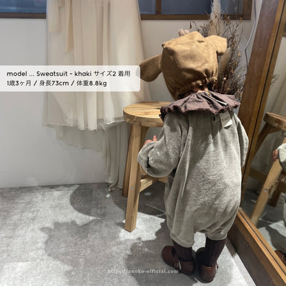 【26年11月オーダー会】 Baby Sweatsuit [EARTH THE ARCHIVE] (全5色) 【2026年3月上旬以降お届け予定】