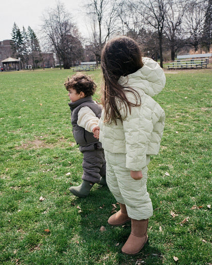 Padded vest - Brown [EARTH THE ARCHIVE] (26AW)