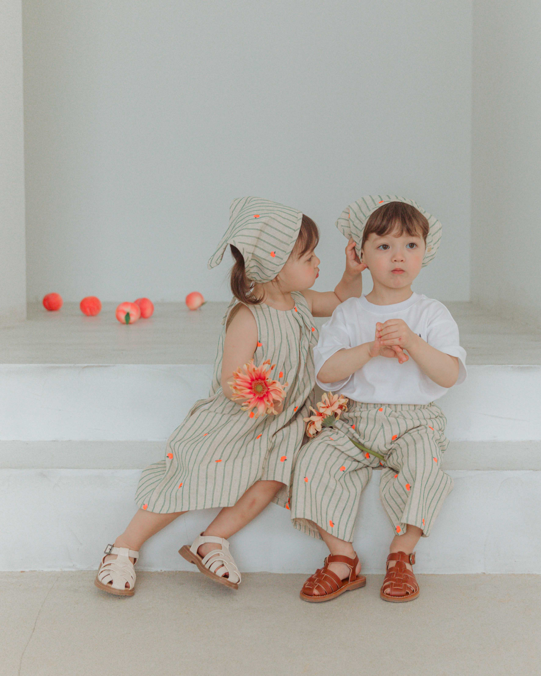 Peach Bloom Dress  [Doucement] (25SS)