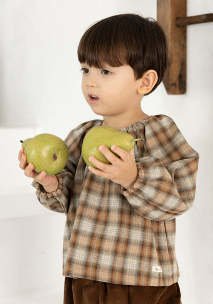 Forest Check Blouse [Doucement] (25AW)【2025年10月下旬以降お届け予定】