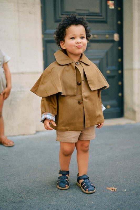 Jacket AMOVIBLE cape SHERLOCK- HONEY BROWN [Maison Marelle](25SS DROP2)