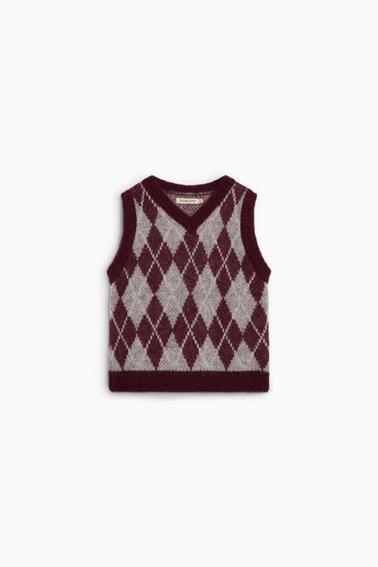 Dune Waistcoat - Dune Diamond [the new society](26AW)drop1