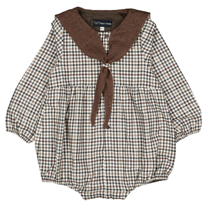 【オーダー会】 Romper CAMBON - brown collar [Maison Marelle](25AW Drop1) 【2025年12月中旬以降発送予定】