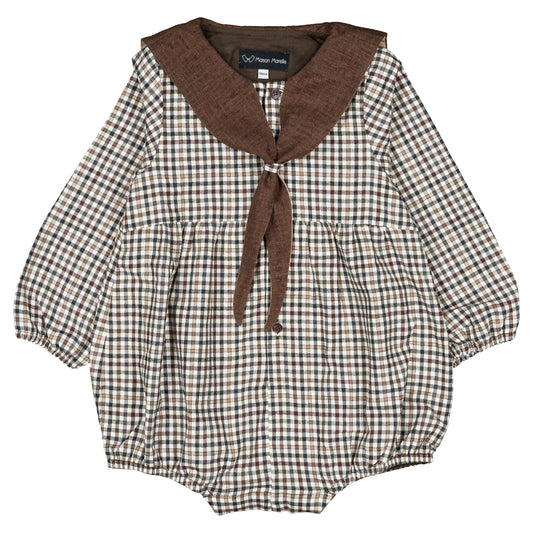 【オーダー会】 Romper CAMBON - brown collar [Maison Marelle](25AW Drop1) 【2025年12月中旬以降発送予定】