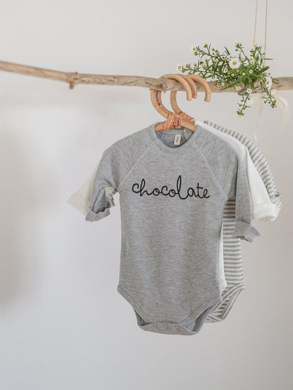GREY MELANGE CHOCOLATE BODYSUIT [organic zoo] (Core Collection)
