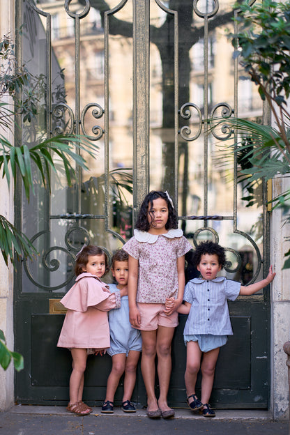 Blouse NOLLET - pink flowers [Maison Marelle] (26SS)