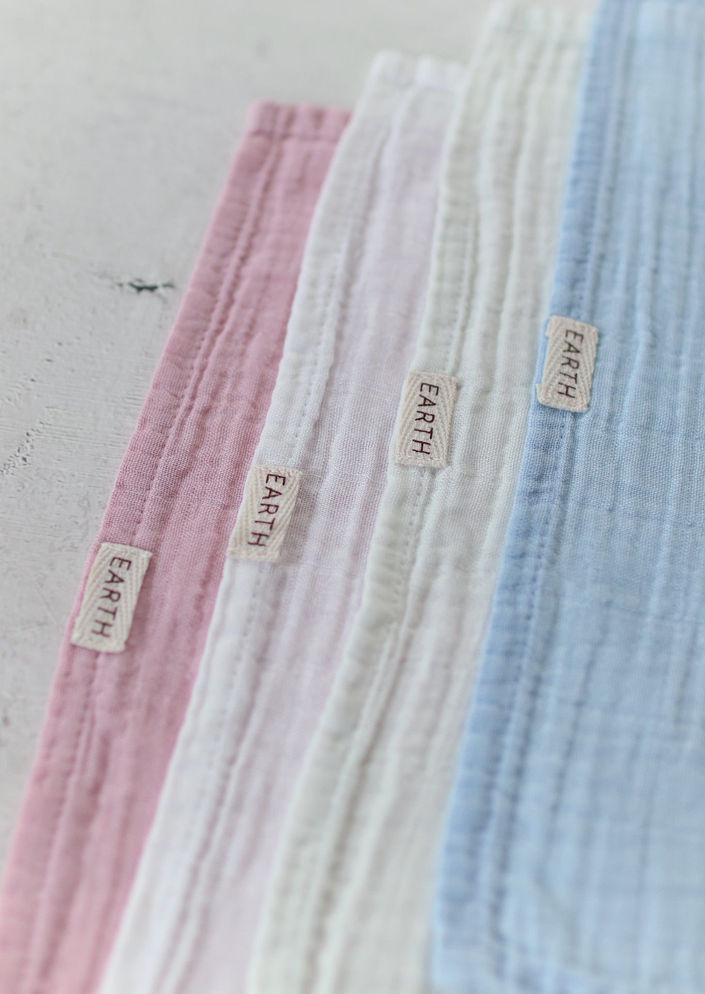 Plant dyed organic cloths set - Solid [EARTH THE ARCHIVE] (26AW)
