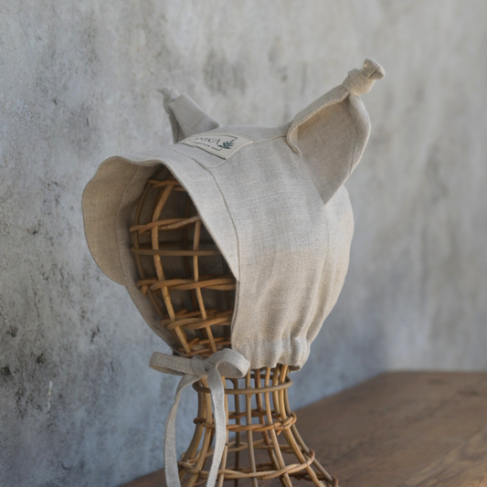 Lynx Linen Bonnet (Straight/Neutral) - Neutral [SHOMKA]