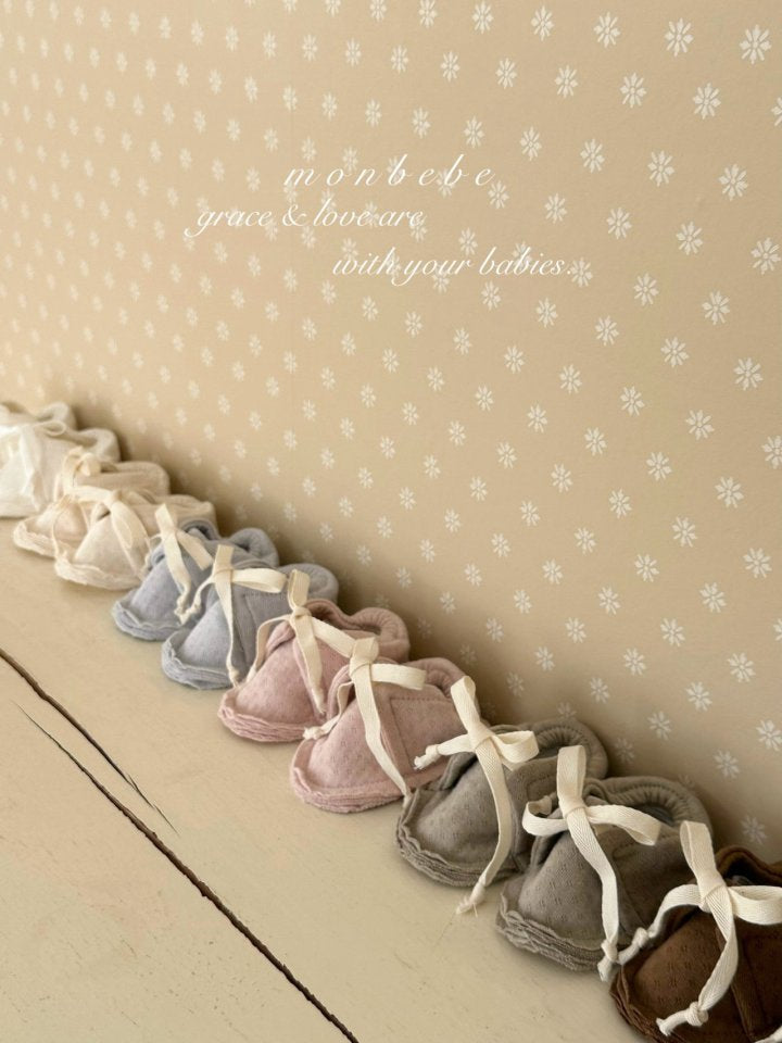 【予約商品】Noah Newborn Shoes [monbebe] (26SS)【2026年3月中旬以降順次発送】