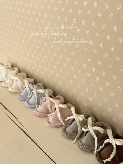 【予約商品】Noah Newborn Shoes [monbebe] (26SS)【2026年3月中旬以降順次発送】