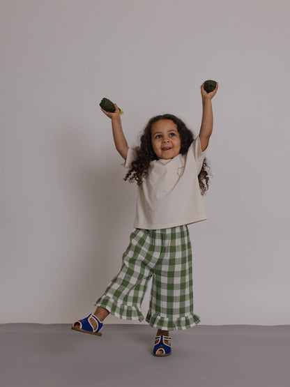 Dill Gingham Frill Culottes [organic zoo] (26SS)