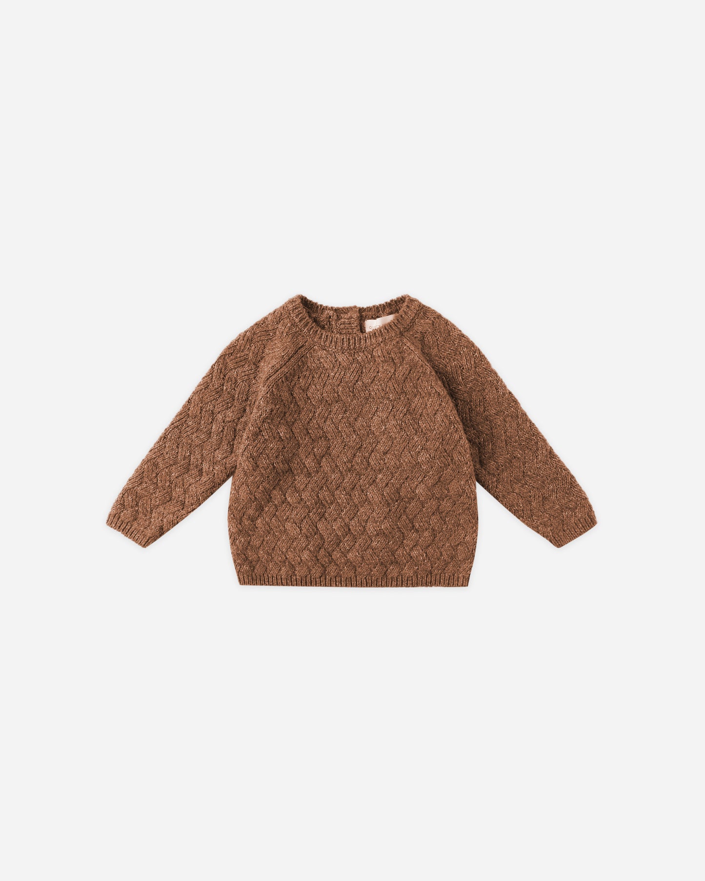 KNIT SWEATER - HEATHERED CEDAR [QUINCY MAE] (25AW) Drop1
