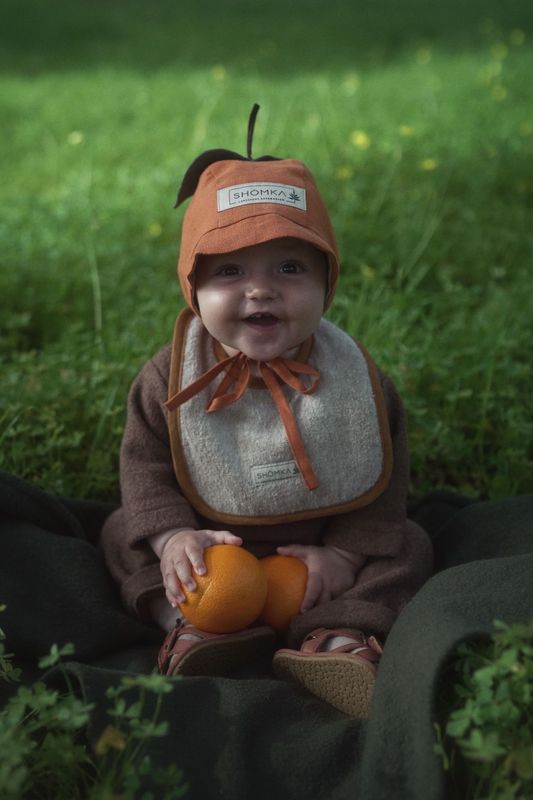 【オーダー会】'TANGERINE' LINEN FRUITS BONNET [SHOMKA] 【2026年5月下旬以降順次発送】