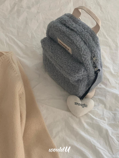 【オーダー会】Wouldu Teddy Back Pack - Baby Blue [wouldU]【2026年1月上旬以降順次お届け予定】