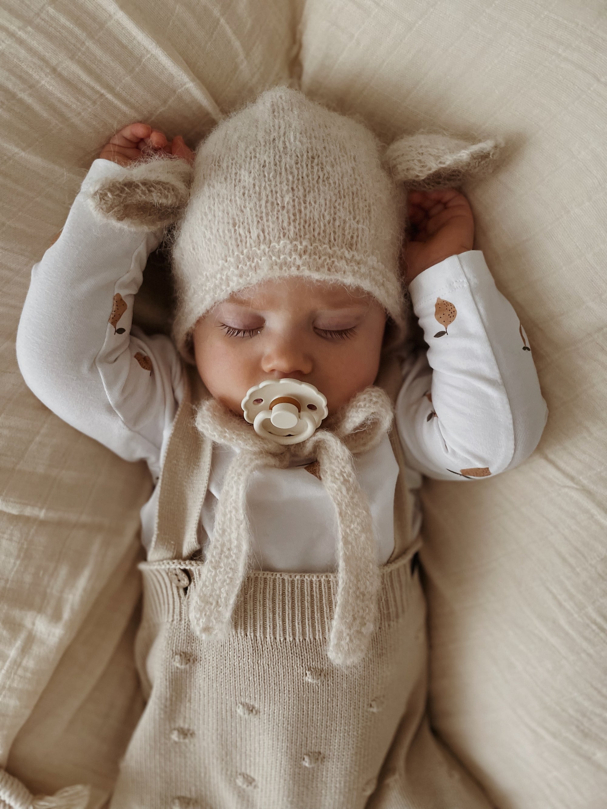 Fairy Bonnet Alpaca & Silk - Creme  [GANG OF KIDS]