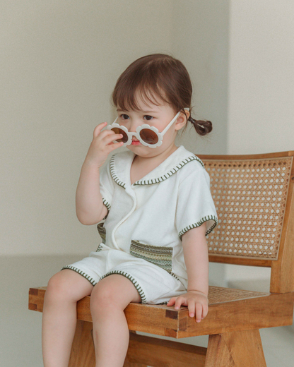 Bamboo Terry Marine Set - Olive Green [Doucement] (25SS)