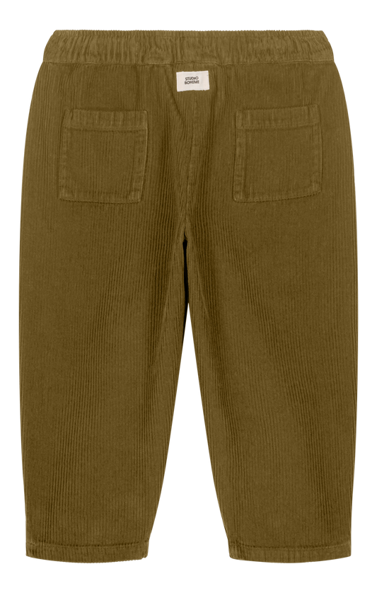 【予約販売】 CARROT PANTS - GREEN NUTRIA [STUDIO BOHEME] (25AW) 【2025年9月中旬以降入荷予定】