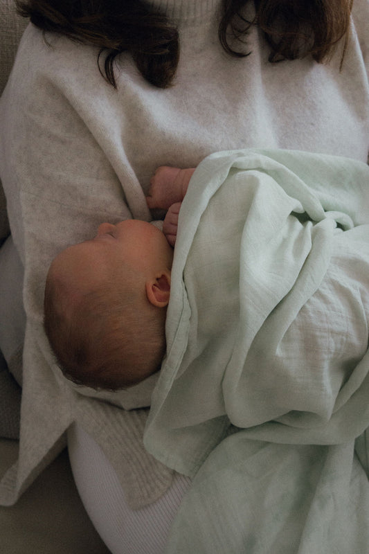 Hand Tie Swaddle - Green Tie Dye [EARTH THE ARCHIVE]