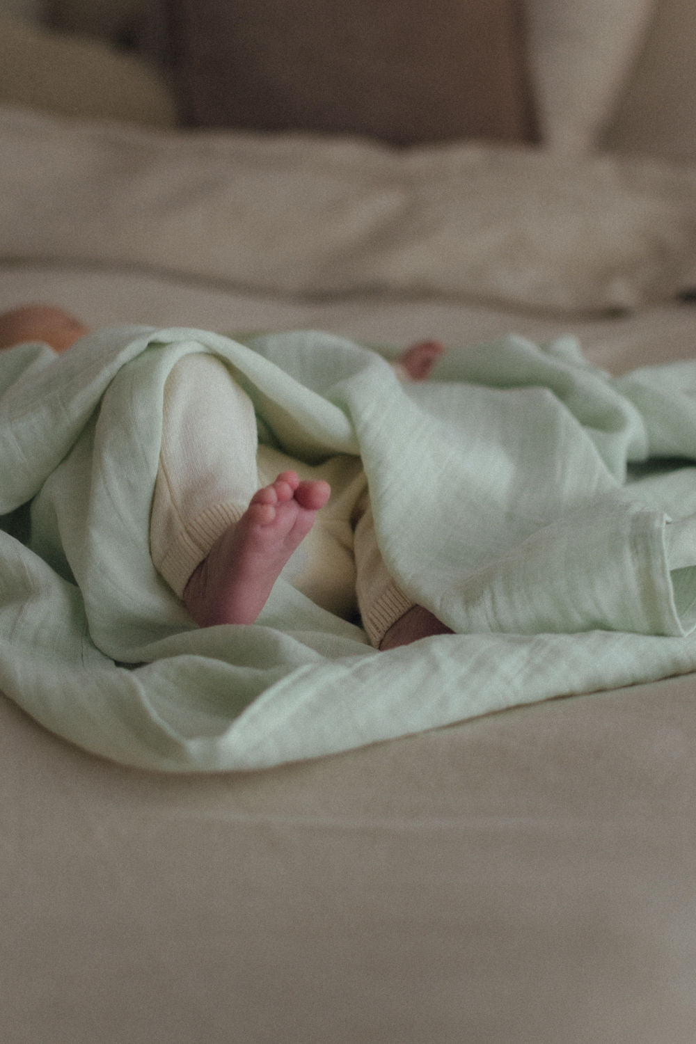 Hand Tie Swaddle - Green Tie Dye [EARTH THE ARCHIVE]