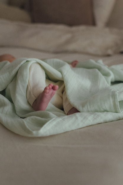 Hand Tie Swaddle - Green Tie Dye [EARTH THE ARCHIVE]