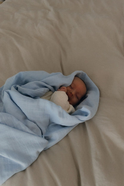 Hand Tie Swaddle - Blue Tie Dye [EARTH THE ARCHIVE]