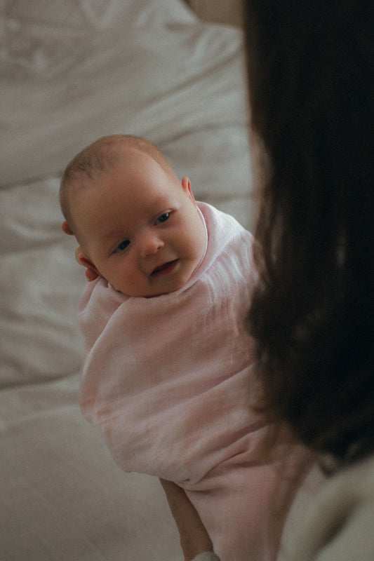 Hand Tie Swaddle - Pink Tie Dye [EARTH THE ARCHIVE]
