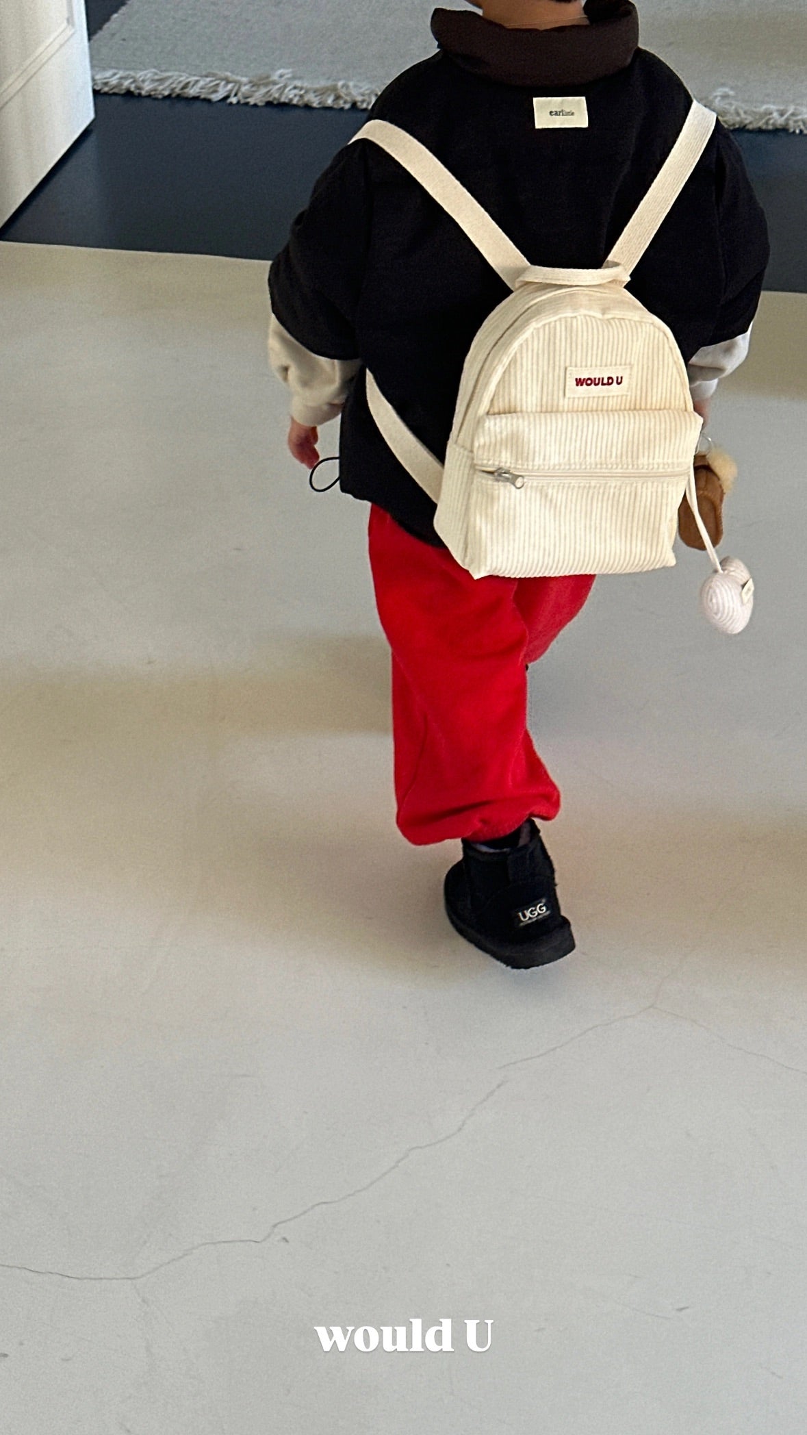 【オーダー会】Wouldu Corduroy Back Pack - Cream [wouldU]【2025年11月下旬以降順次お届け予定】