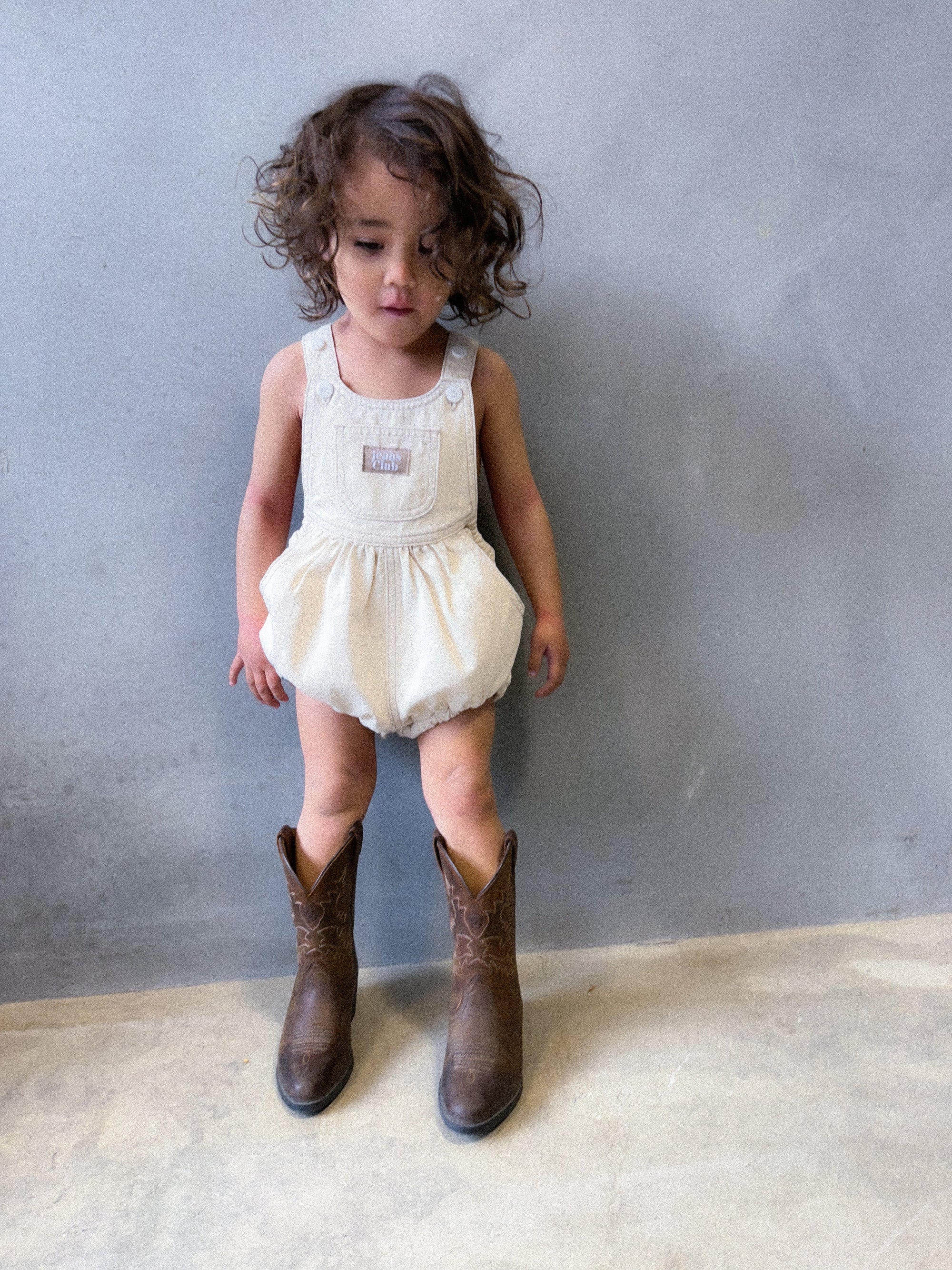 Bowie Bubble Romper - New Natural [Twin Collective]