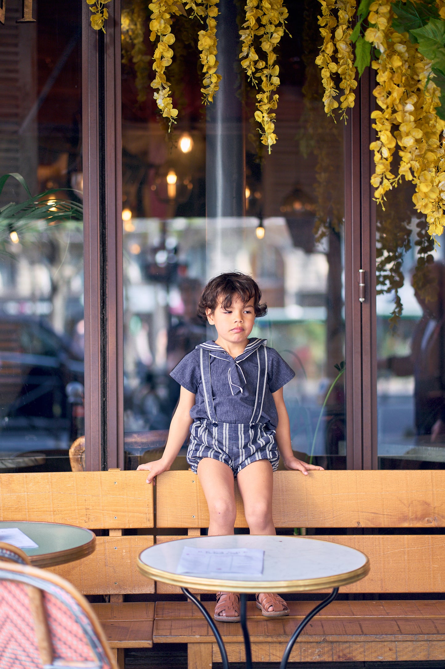 Blouse MAHON - navy blue [Maison Marelle] (26SS)