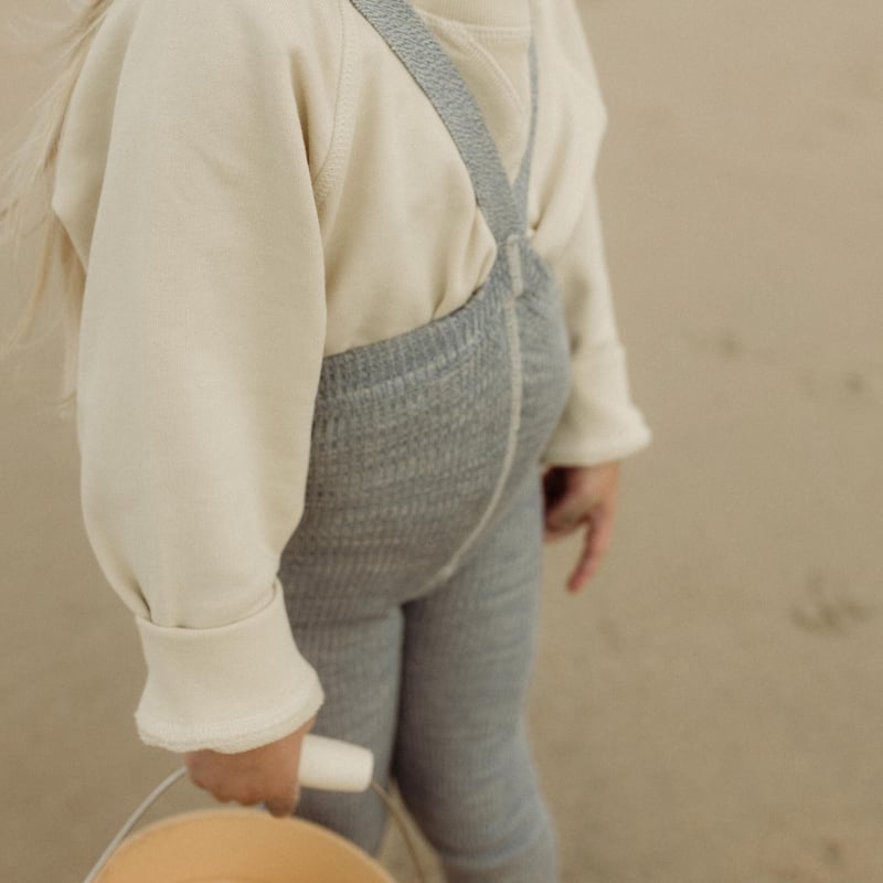 Retro Ribbed Footless Tights - Marshmallow Sky [SILLY Silas]